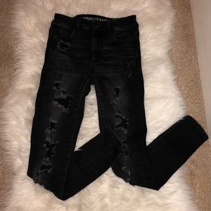 Hi-Rise Ripped Jeggings